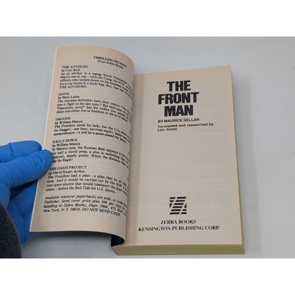 The Front Man by Maurice Sellar Zebra Paperback 1985 80s Novel Book - Picture 6 of 9